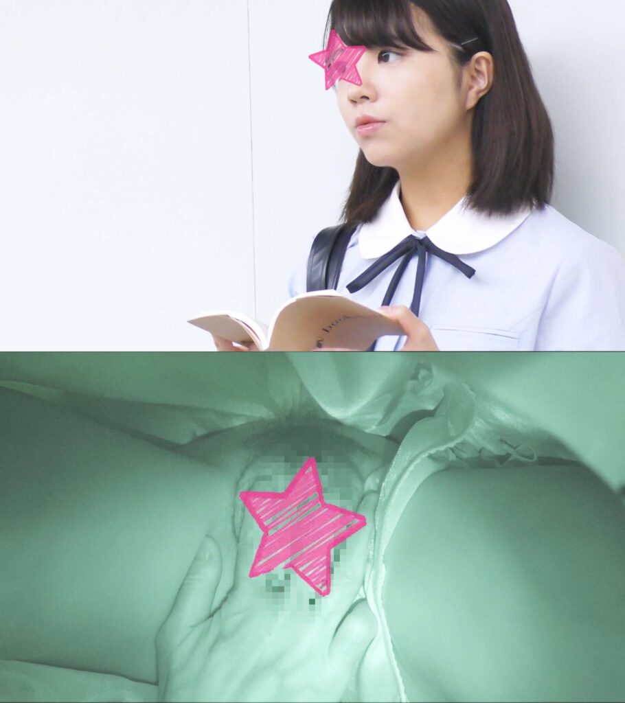 電車痴漢 特別版※顔出し制服JK 無垢過ぎる黒髪お嬢様 ロングスカートめくって中出し そのままトイレに連れ込み生挿入＆口内射精