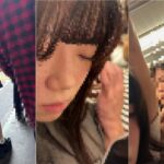 痴漢報告 105 朝の最強で黒髪ミニスカ女子大生に同業も参戦して前後から生マン fukuro_FTH-105_18mins1
